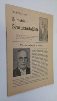 Orimattilan seurakuntalehti : tammikuu 1956