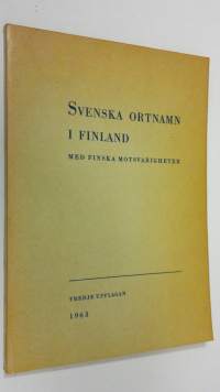 Svenska ortnamn i Finland med finska motsvarigheter