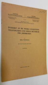 Översikt av de finska kalkstens-tillgångarna och deras betydelse för jordbruket