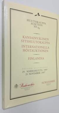 Kansainvälinen syyshuutokauppa 29.11.1997 =Internationella höstauktionen Finlandia