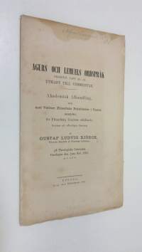 Agurs och lemuels ordspråk (1865)