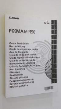 Canon Pixma MP190 - Quick Start Guide