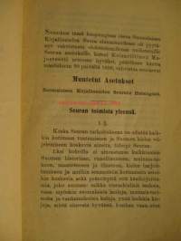 Suomalaisen Kirjallisuuden Seuran Helsingissä asetukset 1915