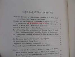 Finlands Adelsförbunds Årsskrift VI 1931 -vuosikirja mm. henkilöartikkeleineen