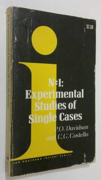 N=1: Experimental studies of Single Cases : an enduring problem in psychology