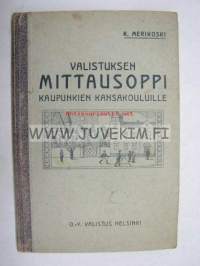 Valistuksen Mittausoppi kaupunkien kansakouluille 1923 4.painos