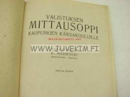Valistuksen Mittausoppi kaupunkien kansakouluille 1923 4.painos
