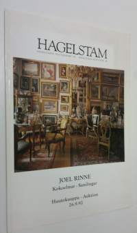 Joel Rinne Kokoelmat / huutokaupat = Samlingar / auktion 26.9.92