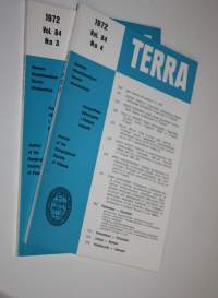 Terra nro 3-4/1972 (vol 84) : Suomen maantieteellisen seuran aikakauskirja