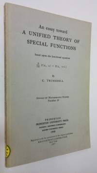 An essay toward a unified theory of special functions