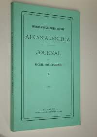 Suomalais-ugrilaisen seuran aikakauskirja 74 = Journal de la societe finno-ougrienne 74