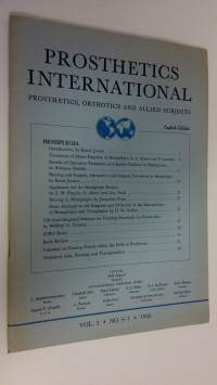 Prosthetics international , vol. 3. No. 6-7 1968