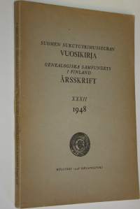Suomen sukututkimusseuran vuosikirja XXXII 1948