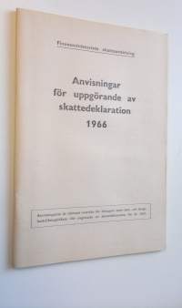 Anvisningar för skattskyldiga vid uppgörande av skattedeklaration 1966 (ERINOMAINEN)