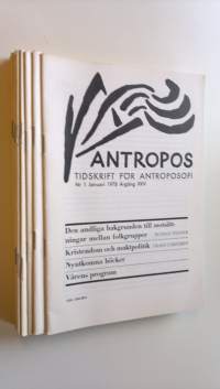 Antropos : Tidskrift för antroposofi - Nr. 1-10 1978 Januari-December Årgång XXIV