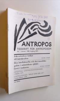 Antropos 1980 : Tidskrift för antroposofi - Nr. 1-10 (5,9 puuttuu) Januari-December  Årgång XXVI