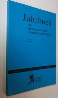 Jahrbuch fur finnisch-deutsche Literaturbeziehungen n:o 25/1993 : Mitteilungen aus der Deutschen Bibliothek