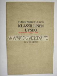 Turun Suomalainen Klassillinen Lyseo kertomus lukuvuodesta 1937-38