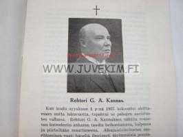Turun Suomalainen Klassillinen Lyseo kertomus lukuvuodesta 1937-38