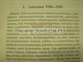 Turun Suomalainen Klassillinen Lyseo kertomus lukuvuodesta 1936-37