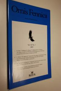 Ornis Fennica , Journal of BirdLife Finland vol. 82, n:o 1/2005 (ERINOMAINEN)