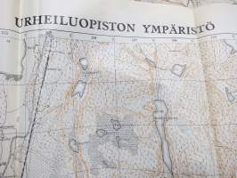 Vierumäki - Urheiluopiston ympäristö 1941 -kartta