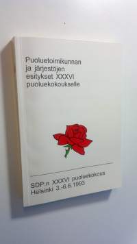 Puoluekunnan ja järjestöjen esitykset XXXVI puoluekokoukselle  - SDP:n XXXVI puoluekokous 3.-6.6.1993