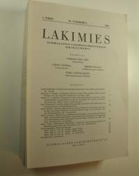 Lakimies, 84. vuosikerta (1986), numerot 1-6  (numerot 4 ja 5 samassa vihossa) : suomalaisen lakimiesyhdistyksen aikakauskirja