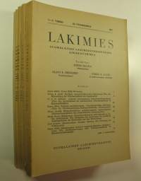 Lakimies, 65. vuosikerta (1967), numerot 1-3, 5-8 (numerot 1 ja 2 samassa vihossa) : suomalaisen lakimiesyhdistyksen aikakauskirja
