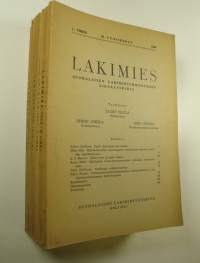 Lakimies, 58. vuosikerta (1960), numerot 1-8 (numerot 4 ja 5 samassa vihossa) : suomalaisen lakimiesyhdistyksen aikakauskirja