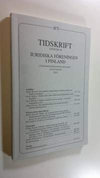 Tidskrift utgiven av Juridiska föreningen i Finland 2011/6