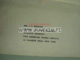 Pan American World Airways -palautekirje 1950-luku