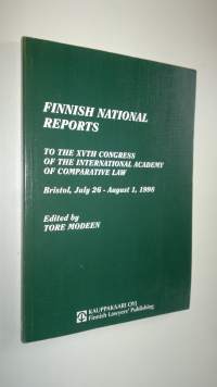 Finnish national reports to the XVth Congress of the International Academy of Comparative Law, Bristol 1998