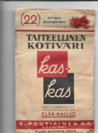 Kas-Kas Taiteellinen  kotiväri 22 tiilen punainen Tekstiilitaiteilija Elsa Kallio täysi tuotepakkaus