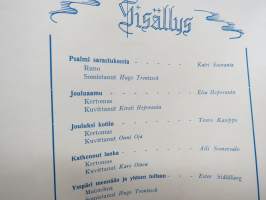 Joulutunnelma 1947 - Arvi A. Karisto Oy joululehti, kirjoittajina Elsa Heporauta, Teuvo Kauppo, Aili Somersalo, Ester Ståhlberg, Alli Valli, Tauno Karilas, ym.