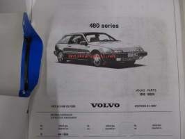 Volvo 480 series Reservdelskatalog, Parts catalogue -varaosaluettelo