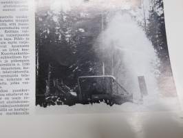 Diesel-lehti 1970 nr 9 -mainoskuvitusta autoista, työkoneista ja moottoreista, kansikuva Fiat 625N, Metsätraktori - käyttösovellutuksia, Raskaan kaluston renkaat