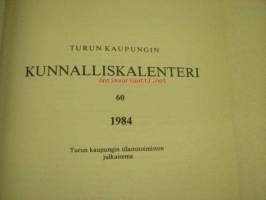Turun kaupungin kunnalliskalenteri 1984