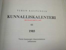 Turun kaupungin kunnalliskalenteri 1985