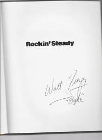 alt Frazier nimikirjoitus ja kirja  Rockin&#039; Steady: A Guide to Basketball and Cool (1974)  tekijän nimikirjoitus