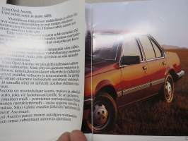 Opel Ascona 1982? -myyntiesite / sales brochure