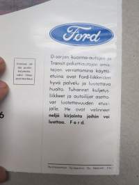 Ford D-sarja kuorma-autot / Ford Transit pakettiautot -myyntiesite / sales brochure