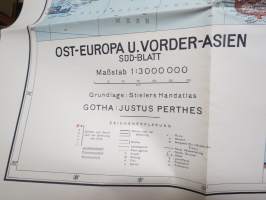 Süd-Osteuropa u. Vorderasien (Eteläinen Itä-Eurooppa ja Etu-Aasia) -saksalainen II Maailmansodan aikainen (1941) kartta