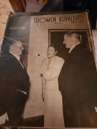 Suomen Kuvalehti 1938 nr 50 Suomen Lähetystötalon avajaisjuhla, rajaseudulle rakennetaan taloja, Edelfelt