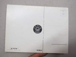 Sonim &quot;World&quot; -äänilevypostikortti 45 rpm postcard record