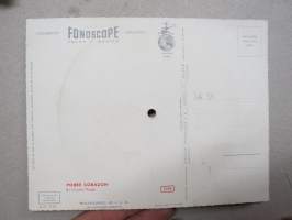 Fonoscope &quot;Pobre Corazon&quot; -äänilevypostikortti 45 rpm postcard record