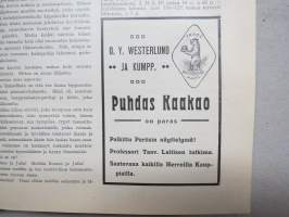 Helsingin Kaiku 1910 sidottu vuiosikerta, erittäin monipuoset artikkelit ja runsas kuvitus, paljon mainoksia