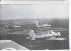 SA Ilmavoimat sodanaikaisen valokuvan vedos A4 koossa