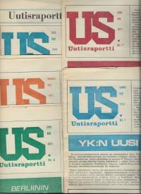 Uusi Suomi  US Uutisraportti 1970-72 yht 5 kpl