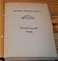 HPY Tariffit 1955-66 Säännöt 1962 Huoltokonttorin säännöt Henkilök. Opas